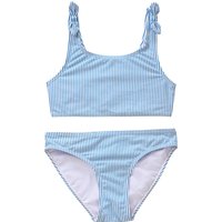 Mädchen Bikini mit Seersucker-Struktur
