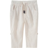 Baby Leinen-Hose mit Längsstreifen