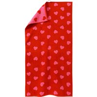 Badetuch mit Herz-Allover