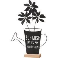 Deko-Aufsteller Gießkanne mit Schriftzug