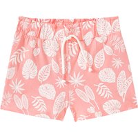 Mädchen Joggingshorts mit Blätter-Print