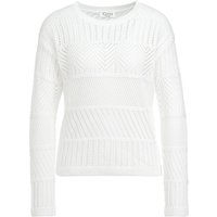 Damen Strickpullover mit Häkel-Muster