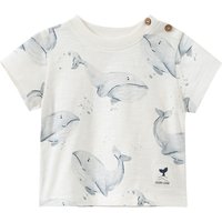 Newborn T-Shirt mit Wal-Prints