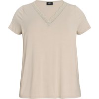 Damen T-Shirt mit Spitzen-Detail