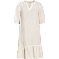 Damen Musselin-Kleid in Unifarben