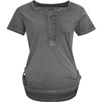 Damen T-Shirt mit Knopfleiste