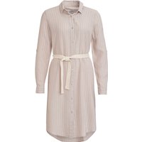 Damen Leinen-Kleid mit Bindegürtel