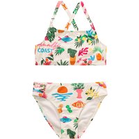 Mädchen Bikini mit Urlaubs-Motiven