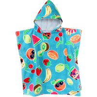 Kinder Badeponcho mit Allover-Print