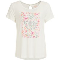 Damen Schlafshirt mit Blumen-Print
