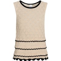 Damen Stricktop mit Ajourmuster