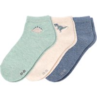 3 Paar Jungen Sneaker-Socken knöchelhoch