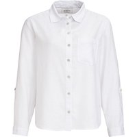 Damen Leinen-Bluse mit Brusttasche