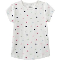 Mädchen T-Shirt mit Herz-Allover