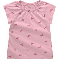 Mädchen T-Shirt mit Pferde-Allover