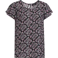 Damen Bluse mit Palmen-Allover
