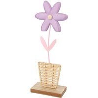 Deko-Aufsteller Blume mit Keramik-Blüte