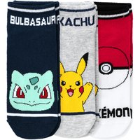 3 Paar Pokémon Sneaker-Socken im Set