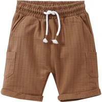 Baby Joggingshorts mit Strukturmuster
