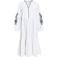 Damen Kleid mit floralen Stickereien