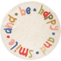 Teppich mit Schriftzug