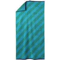 Duschtuch mit diagonalen Streifen