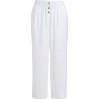 Damen Leinen-Culotte mit Elastikbund
