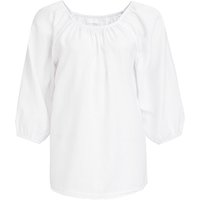 Damen Leinen-Bluse mit Fransen