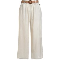 Damen Leinen-Culotte mit Gürtel