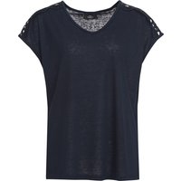 Damen T-Shirt mit Lochstickerei