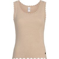 Damen Top in gerippter Struktur