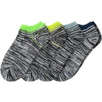4 Paar Jungen Sneaker-Socken in Melange-Optik
