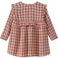Baby Musselin-Kleid mit Karo-Muster