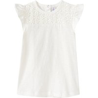 Baby T-Shirt mit Häkelspitze