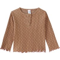 Baby Langarmshirt mit Punkte-Allover