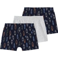 3 Jungen Boxer mit Surfbrett-Allover
