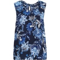 Damen Blusentop mit floralem Allover-Muster