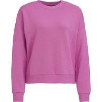 Damen Sweatshirt mit gerippten Einsätzen