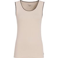 Damen Top mit Rippstruktur