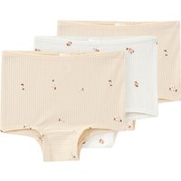 3 Baby Pantys mit Rippstruktur