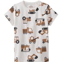 Baby Shorty mit Baufahrzeug-Allover