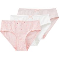 3 Mädchen Slips mit Herzchen