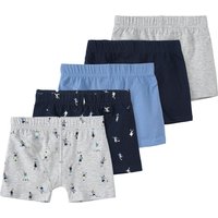5 Jungen Boxer mit Fußball-Motiv