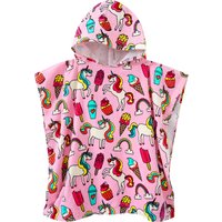 Badeponcho mit Einhorn-Motiven