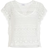 Damen Spitzenbluse mit Top