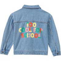 Kinder Jeansjacke mit Buchstaben-Applikation