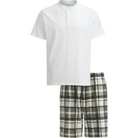 Herren Shorty mit karierter Hose