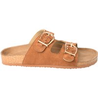 Damen Sandalen in Veloursleder-Optik