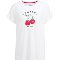 Damen Schlafshirt mit Kirschen-Print
