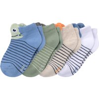 4 Paar Baby Sneaker-Socken mit Tier-Motiven